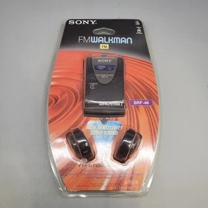 Vintage FM Sony Walkman SRF-46 /w Kopfhörer Mobiles Radio Neu - Bild 1 von 2