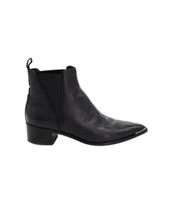 Acne Studios Jensen Ankle Boots In Leather Women Black Size 36 - Picture 1 of 7