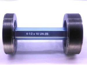 Medidor de enchufe de rosca especial 4 1/2 10 UN 2B 4,5 4,50 GO & NO GO NG P.D. = 4.4441 - Imagen 1 de 2