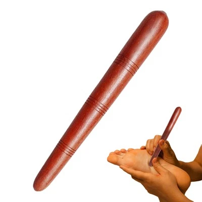 Masajeador de pies tailandés herramienta de madera reflexología tradicional masajeador de pies 2 piezas Foto 1 de 4