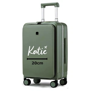 Personalisierte Vinyl Namen Aufkleber für Koffer Gepäck Reise Sticker NUR AUFKLEBER - Bild 1 von 3