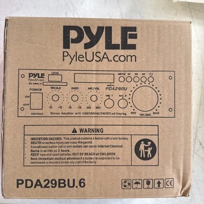 PyleHome PDA29BU.6 Compact Bluetooth Steereo Power Amplifier - Image 1 of 3