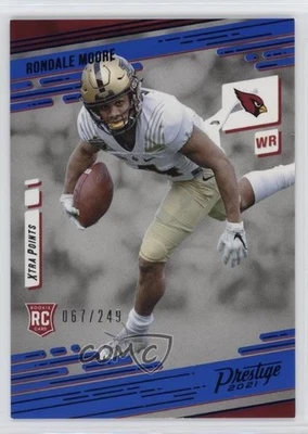 2021 Panini Prestige Rookies Xtra Points Blue /249 Rondale Moore #220 Rookie RC - Image 1 of 2
