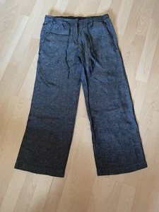 OPUS Hose Culotte MARITTA Leinen Gr. 34 grau-schwarz neuwertig - Bild 1 von 6