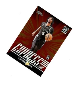 2024-25 Optic EXPRESS LANE ROOKIE STEPHON CASTLE RC! Spurs STAR - Picture 1 of 1