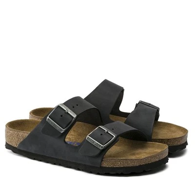 BIRKENSTOCK ARIZONA SFB BLACK NOIR SANDALES LARGEUR ETROITE SEMELLE INTÉRIEURE  - Photo 1/4