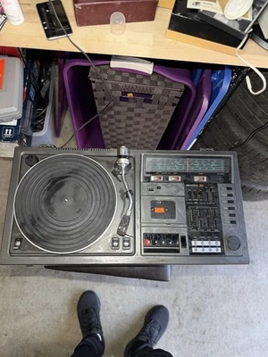 Receptor casete tocadiscos estéreo Hi-Fi Sanyo JXT 4800 vintage Japón para piezas Foto 1 de 4