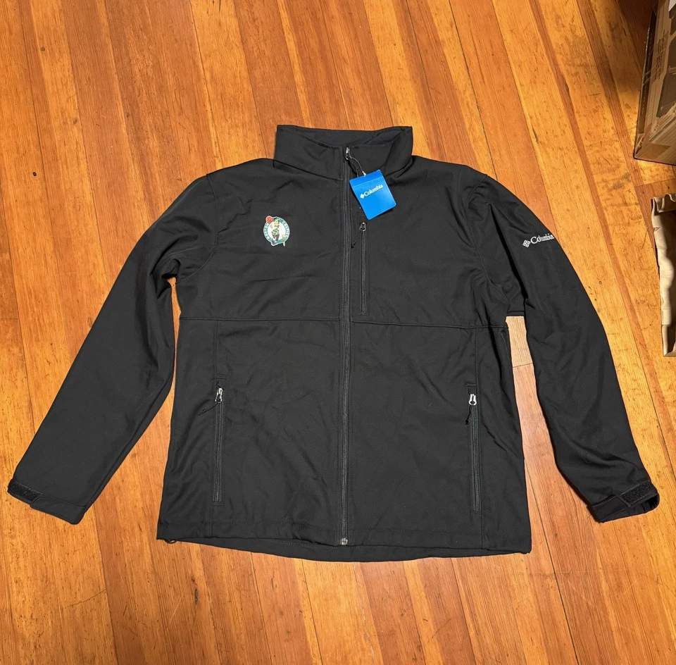 Celtics Columbia Ascender черный Softshell куртка мужской размер XL совершенно новый - Изображение 1 из 4