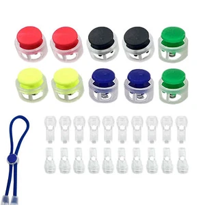 5 Pairs Shoelace Buckle Lock Quick Tieless No Need Tie Lazy Shoe Laces Buckle - Picture 1 of 12