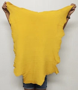 GOLD BUCKSKIN Leather Hide for Native Crafts Taxidermy SCA LARP Skin Pelt - Picture 1 of 24