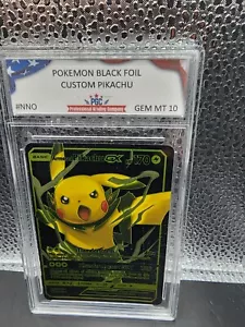 2024 Pokémon Nintendo Creatures Spiel Freak Armored Pikachu GX Black Foil - Bild 1 von 2
