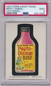 1974 Topps Wacky Packages PEPTO DISMAL PSA 9 MINT Series 10 Packs CENTERED TOUGH - Picture 1 of 1