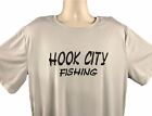 Hook City Fishing Performance T-Shirt in Silver L, XL, 2XL