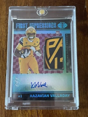 2023 Chronicles Illusions Draft Picks Xazavian Valladay 1/1 One Of One Rookie - Image 1 of 2