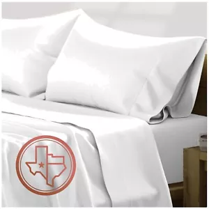 100% Egyptian Cotton Sheets - 600 Thread Count 4 PC California King Size Shee... - Picture 1 of 10