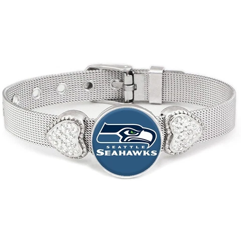 New Style Seattle Seahawks Womens Adjustable Silver Bracelet Jewelry Gift D26 Cover
