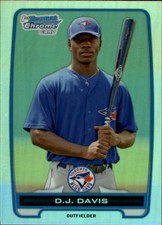 2012 (BLUE JAYS) Bowman Chrome Draft Draft Picks Refractors #BDPP33 D.J. Davis