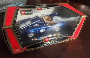 Burago Shelby Cobra 427 S/C Series 1 Blue, NIB. Made In Italy! 1/24, EXC! - Picture 1 of 5