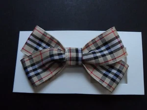 womens large/med hair bow head bow clips,slides barrette nova plaid tartan gifts - Picture 1 of 5