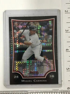 #d/250 2009 Bowman cromo Miguel Cabrera XFractor refractor #18 Detroit Tigers Foto 1 de 3