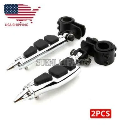 Motorcycle Highway Foot Pegs Pedals For Honda Shadow Aero Spirit VT 600 750 1100 Foto 1 de 4