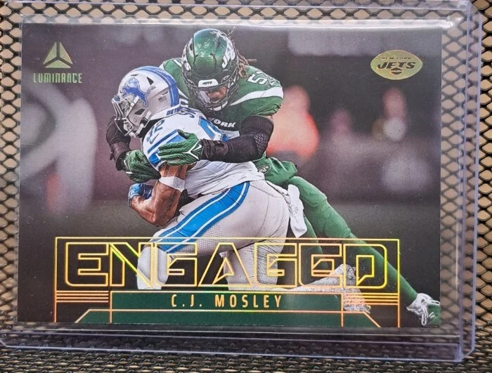 CJ Mosley 2023 Panini Luminance Engaged Insert New York Jets  - Image 1 of 2