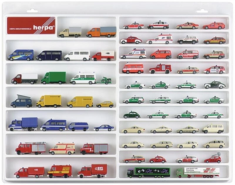 Herpa 029209 PKW/Transporter-Schaukasten für 1:87-Modelle