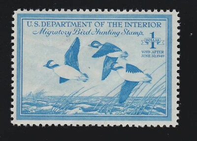 US RW15 $1 Duck Hunting Mint VF OG NH SCV $60  - Image 1 of 2
