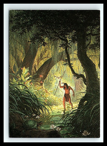 Indian Fisherman Tim Hildebrandt Flights of Fantasy Trading Card #50 1994