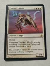 1x Victory's Herald Mirrodin Besieged MtG Magic White Rare LP/NM 1 x1 Card Cards