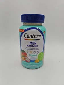 Centrum Men's Gummies, Tropical Fruit 100 Count Gelatin free Exp 04/2025 - Picture 1 of 3