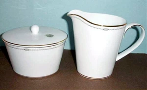 Monique Lhuillier Charms Sugar Bowl & Creamer Set by Royal Doulton NEW No Box - Picture 1 of 3