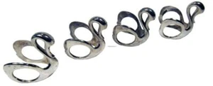 4 Swan Silverplate Napkin Rings Serviette Card Holders 6.5 x 5.5 cm - Bild 1 von 9
