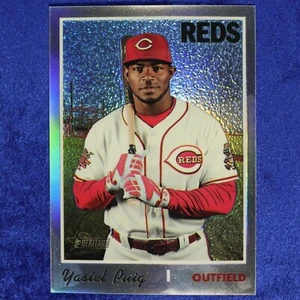2019 Topps Heritage #THC-541: Yasiel Puig (CHROME REFRACTOR) (THC-132) - Picture 1 of 2