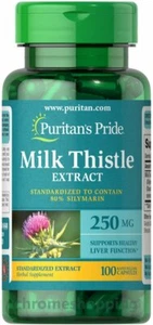 Milk Thistle Extract 250 mg (80%Silymarin) 100 Capsules PURITANS PRIDE UK Seller - Picture 1 of 4