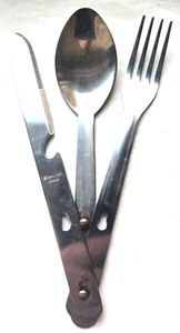 Camping 3 in 1 Utensil Set Stainless Steel 3 sets Fork, Spoon & Knife China - Picture 1 of 8
