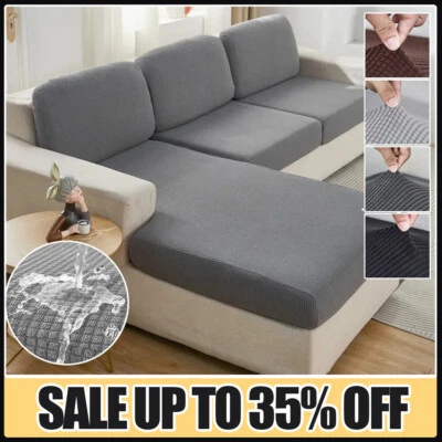 1/2/3 Seater Elastic Stretch Couch Cushion Covers Sofa Seat Slip Cover Protector - Image 1 of 4