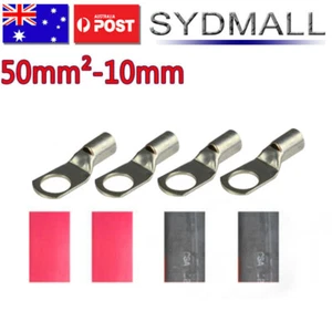 4x Battery Cable Lead Lug Terminals 50-10 for Car Wire Crimper 240V Switch Box - Picture 1 of 3