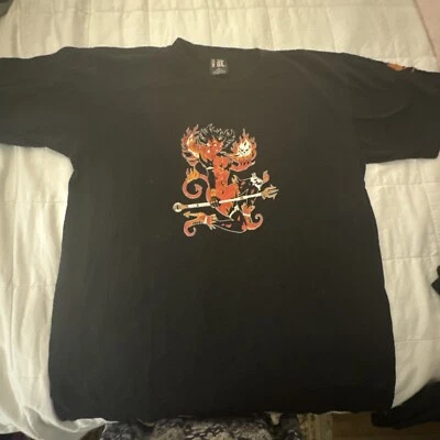 FEWTURE Hell Fire t shirt Giant XL Yasushi Nirasawa Japan Hellfire RARE!! anime - Image 1 of 4