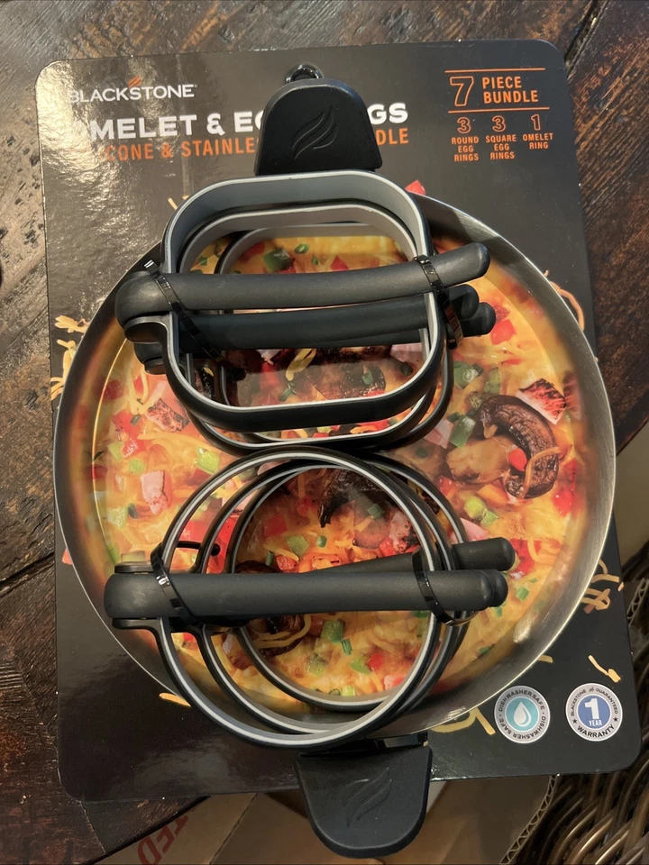 Blackstone Egg /Omelet Ring Kit Silver 5515 Camping Utensil