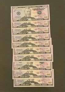 $50 Uncirculated Sequential Order STAR Notes Series 2013 (10 Count) - Picture 1 of 1