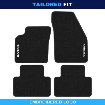 适用于沃尔沃 S40 2004 - 2007 优质地毯丝绒汽车脚垫衬里 — 第 1/4 张图片