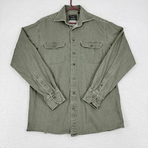 Spier & Mackay Handmade Contemporary Shirt Mens 15 1/2 Green Button Long Sleeve - Picture 1 of 9