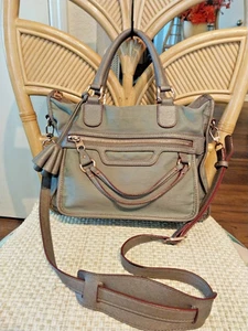 MZ Wallace Olive Army Green Nylon Crossbody 2WAY Roomy Classic Satchel Tote Bag - Bild 1 von 11