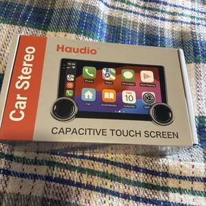 Haudio 10.1" Double Din Car Stereo w/ Wireless CarPlay Android Auto, Touchscreen - Picture 1 of 10