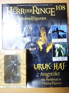 Der Herr der Ringe Sammelfiguren Nr 108 Uruk-Hai handbemalt mit Begleitheft - Bild 1 von 2