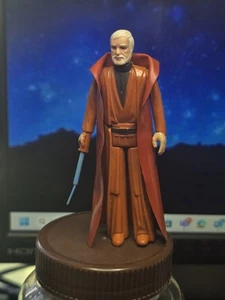 Vintage 1977 Kenner Star Wars OBI WAN KENOBI Complete WHITE HAIR * W1 * NICE! - Picture 1 of 5