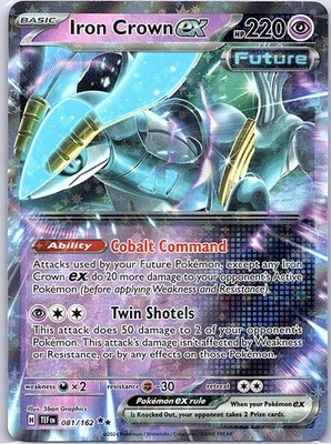 Iron Crown ex 081/162 SV05: Temporal Forces - Pokemon Card - NM - Image 1 of 2