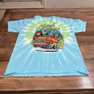 CAMISETA AZUL LÍQUIDO CHEECH & CHONGS SMOKIN RIDE TIE-DYE Talla L - Imagen 1 de 8