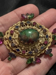 Prendedor colgante/broche BLANCO estilo etrusco temprano raro - Imagen 1 de 4